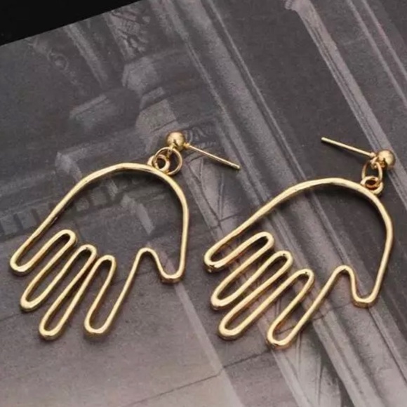 Hand earrings gold 3 for $30 - Picture 3 of 5